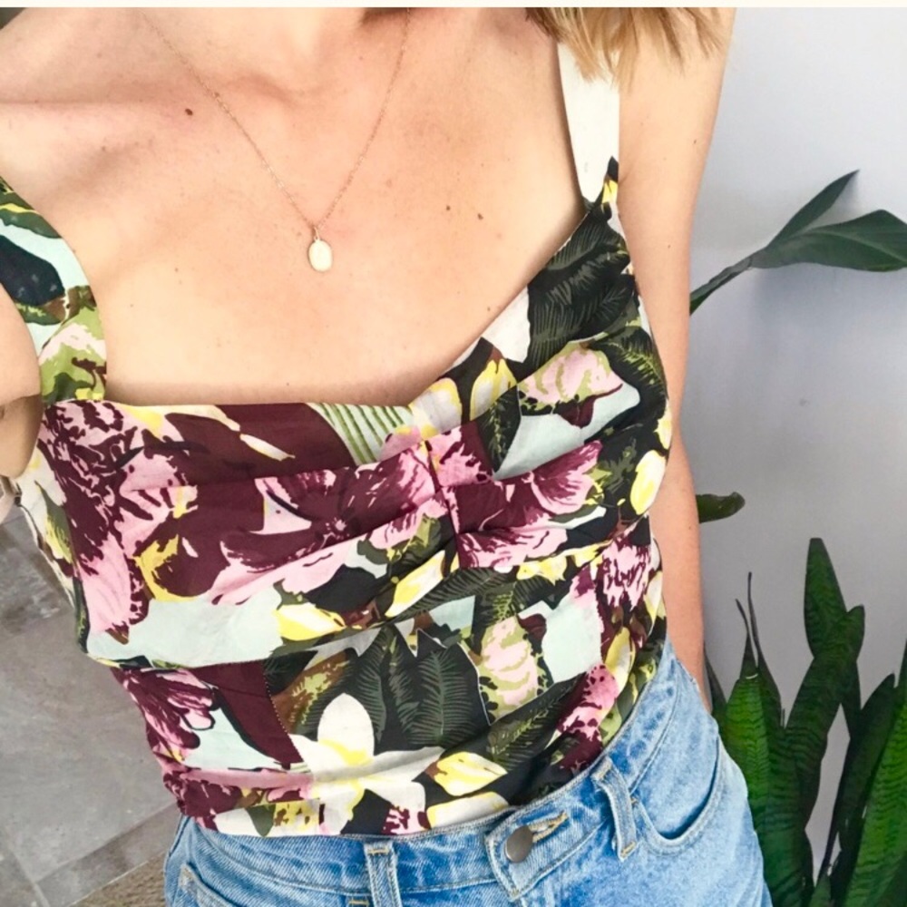 Vintage Silk/Cotton Floral Top